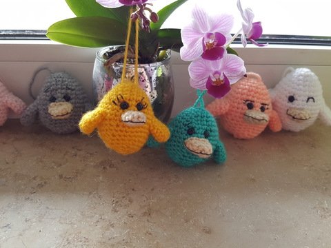 Osterdeko Küken-Eier