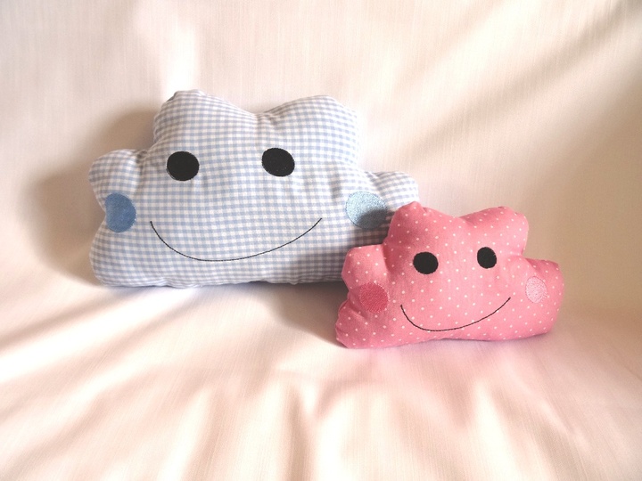 Wolkenanhänger ITH Wolke Stickdatei Schlüsselanhänger