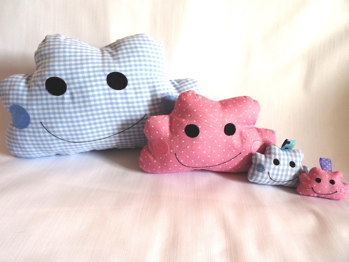 Wolkenanhänger ITH Wolke Stickdatei Schlüsselanhänger