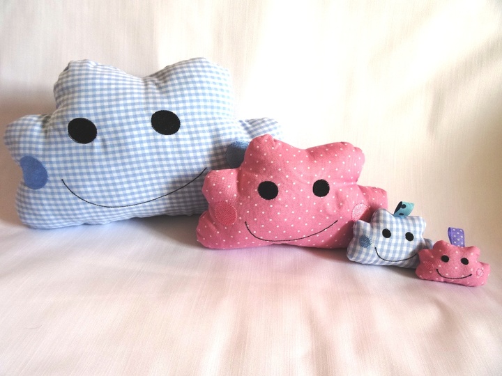 Wolkenanhänger ITH Wolke Stickdatei Schlüsselanhänger