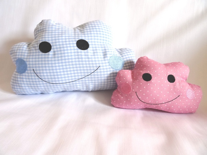 Wolkenanhänger ITH Wolke Stickdatei Schlüsselanhänger