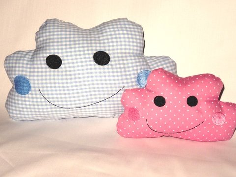 Wolkenkissen ITH Wolke Stickdatei Kissen