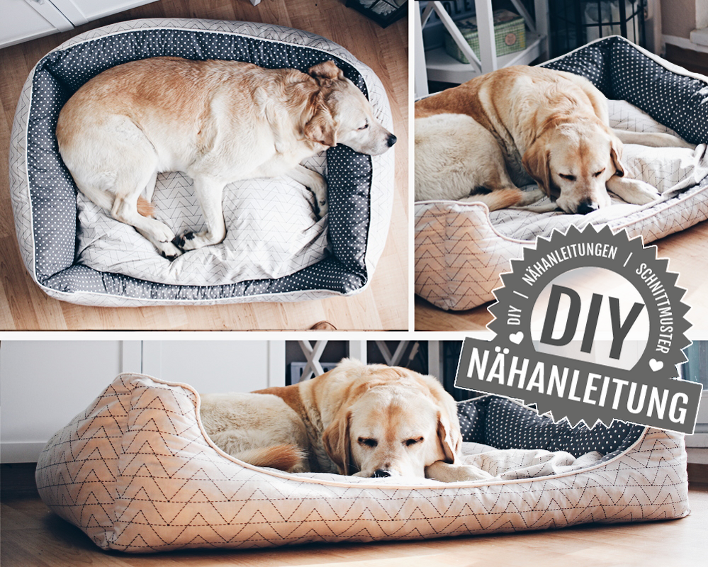 N&auml;hanleitung Hundebett | 3 Gr&ouml;&szlig;en mit Rei&szlig;verschluss