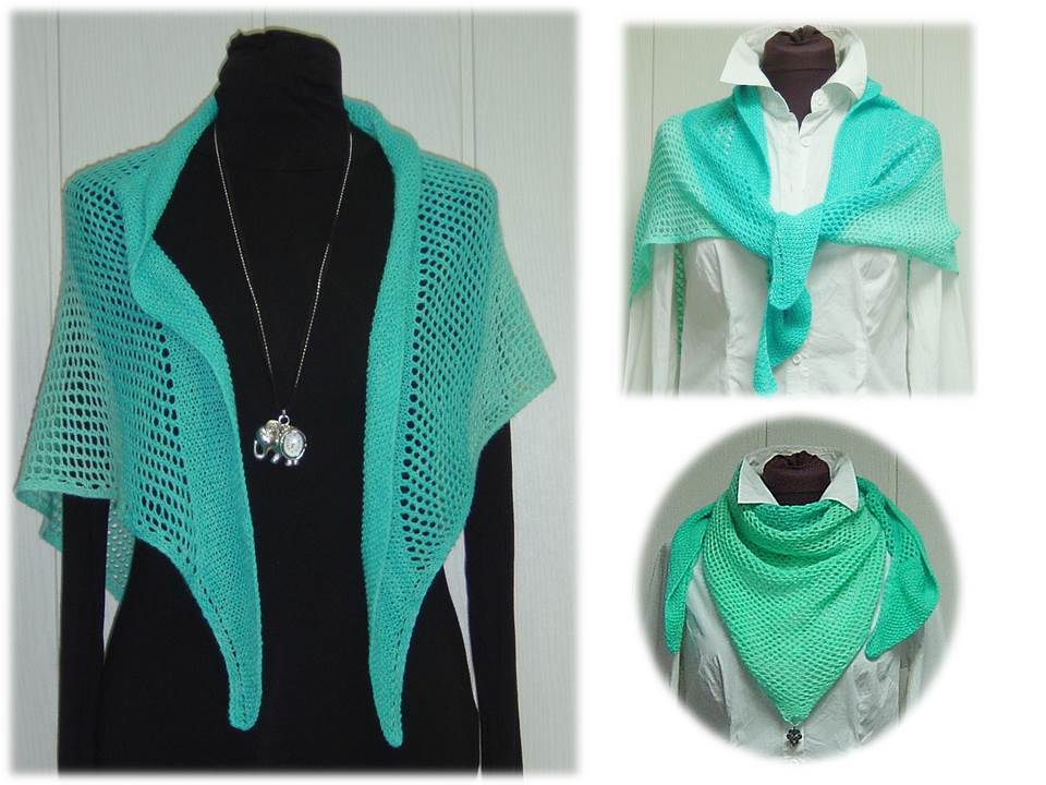 Strickanleitung Dreieckstuch CHIEMSEE-WELLEN