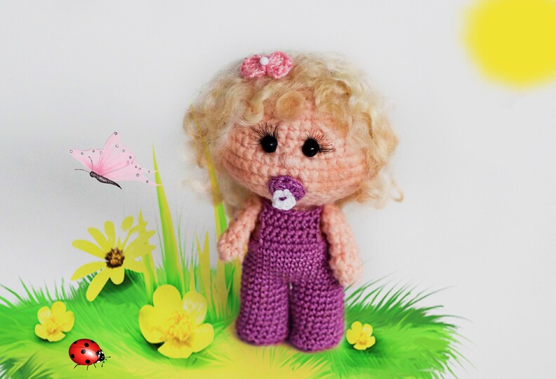 Häkelanleitung Schlüsselanhänger, Taschenbaumler "Kati"