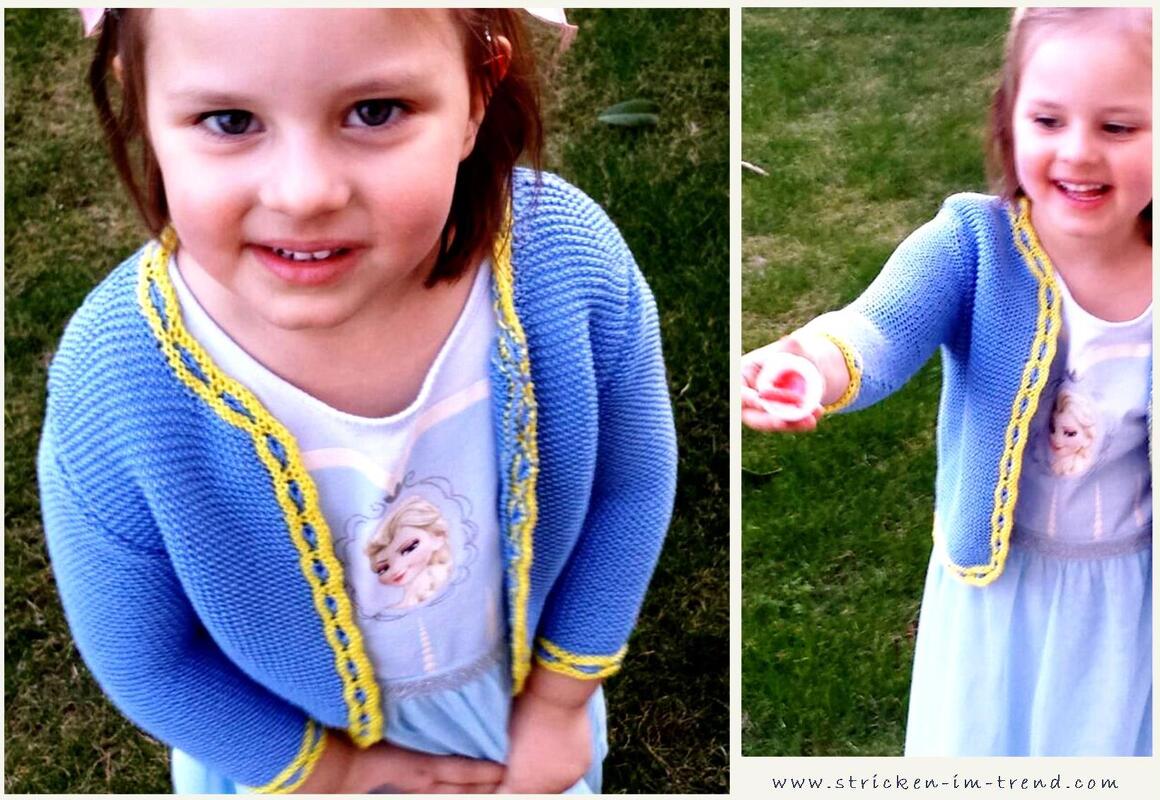 Strickanleitung für sommerliche Kinderweste | Mädchenjacke *HAPPY*