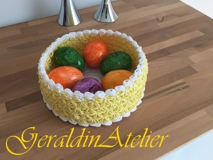 Gehäkeltes Deko-Körbchen im zeitlosem Muster - Bild 4