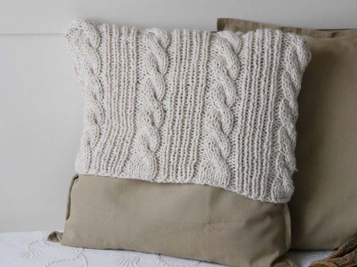 Strickanleitung Retro Kissenbezug für alle Kissengrößen