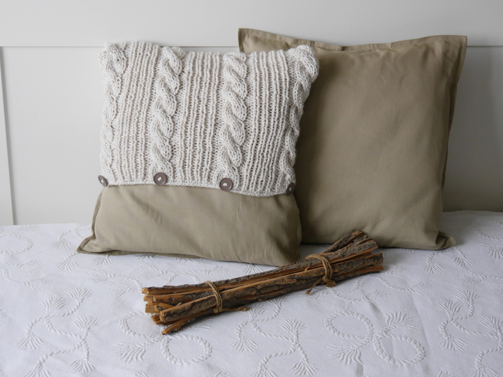 Strickanleitung Retro Kissenbezug für alle Kissengrößen