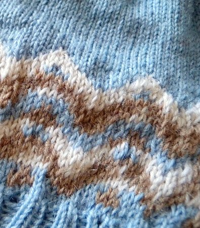 Hat Knitting Pattern in stranded colorwork "Montagna"