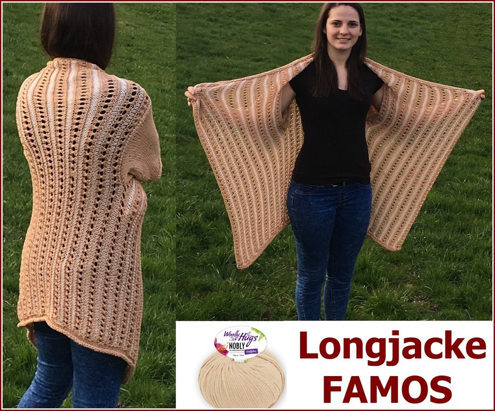 Longjacke FAMOS aus Woolly Hugs NOBLY