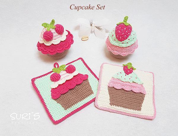 GRATIS- Häkelanleitung Cupcake Set