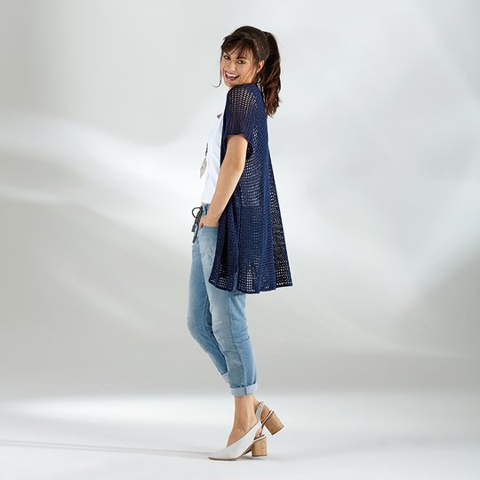 Häkelanleitung Weste "Amazonas" 757273 marine