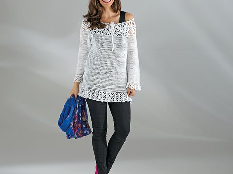 Häkelanleitung Damenpullover "Amazonas" 757272