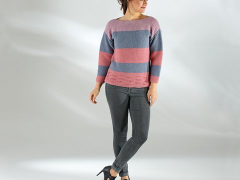 Strickanleitung Damenpullover "Melazzo" 757240