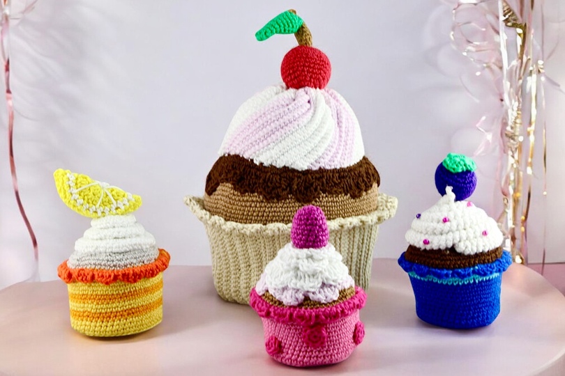 Cupcake Set - Häkelanleitung