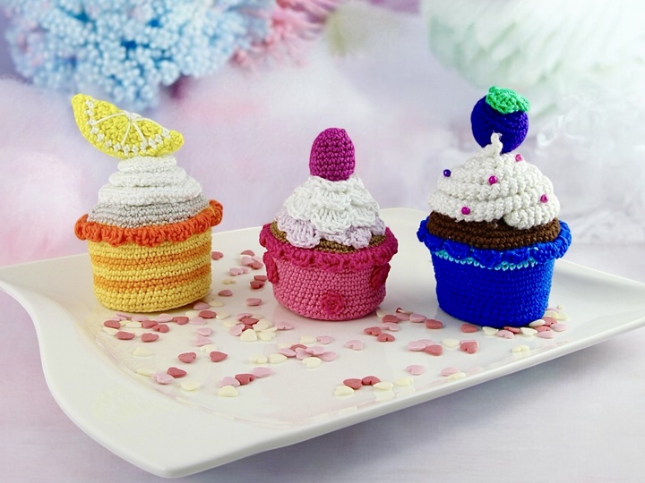 Cupcake Set - Häkelanleitung