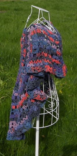 Poncho SPIRELLI aus Woolly Hugs BANDY gehäkelt