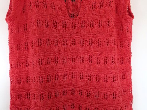 gestr. Top  Eva mit Lochmuster Gr.56