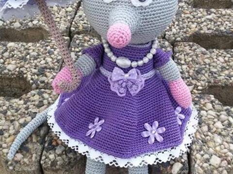 Häkelanleitung Madame Maus