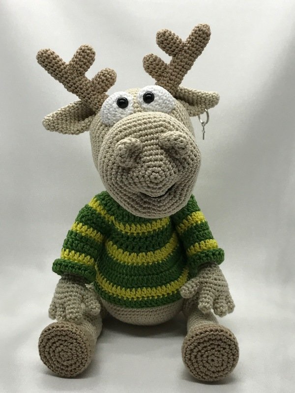 Elch El Pidio, der Pianist, Häkelanleitung - Bild 3