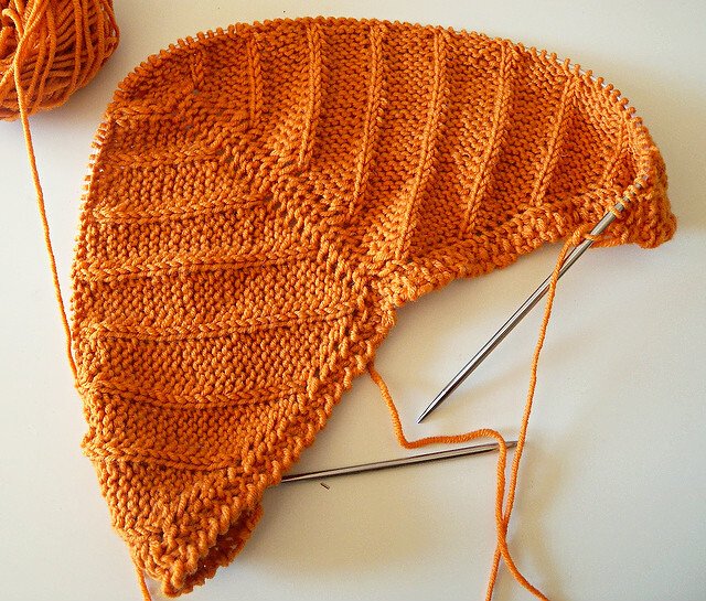 Brioche shawl knitting pattern "No Purl Nonchalant" - Image 7