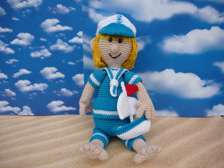 Häkelanleitung Matrosenjunge Otto