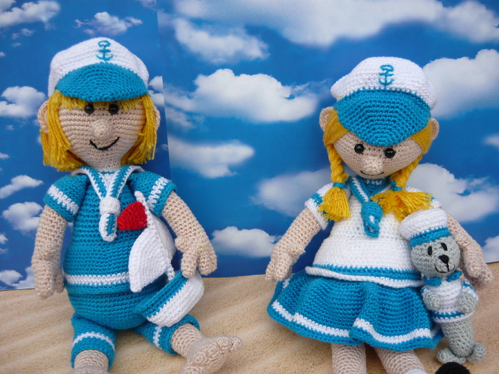 Häkelanleitung Matrosenjunge Otto