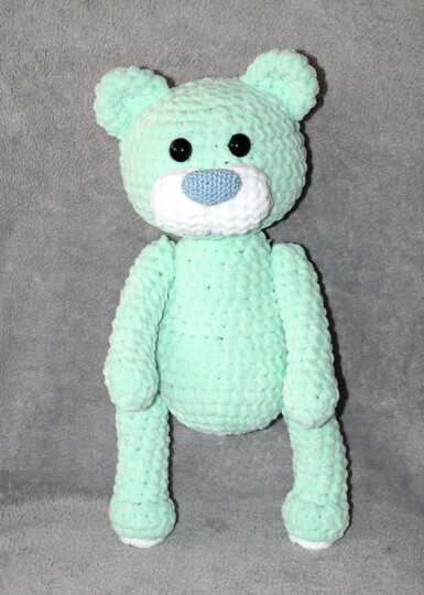 Teddy häkeln – kuschelweicher Bär aus Chenille (deutsche Anleitung)