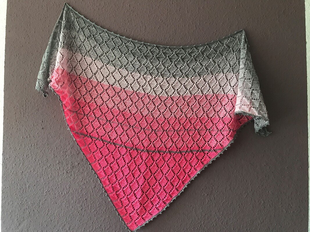 Triangular Shawl - knitting pattern