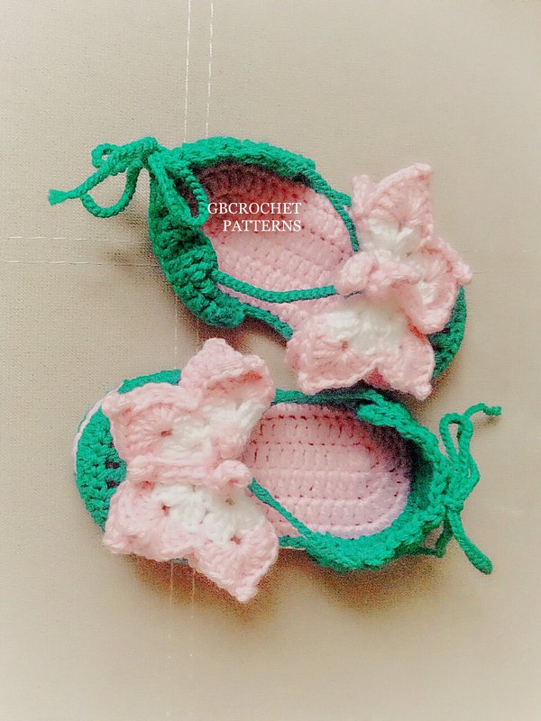 Crochet Pattern summer sandals, girls, toddlers Summer shoes,  girl shoes crochet, Size Age 2YO up to 5YO - Image 5