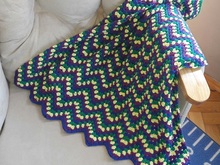 Häkelanleitung Babydecke Zickzackmuster