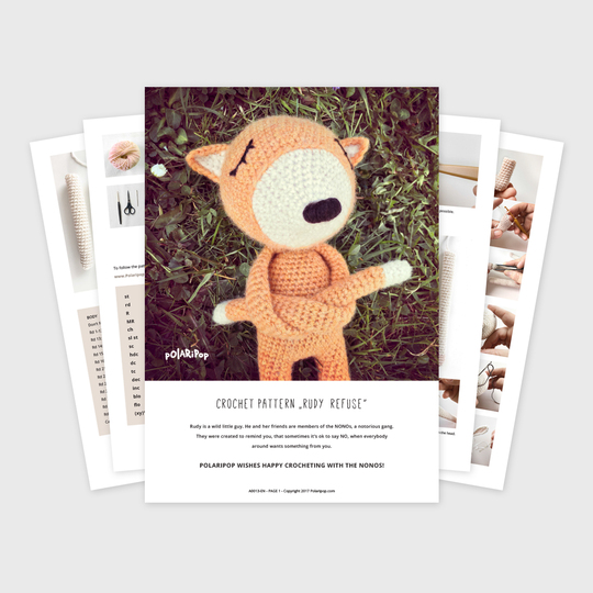 The Nonos - Rudy Refuse - Amigurumi Fuchs Puppe - Häkelanleitung