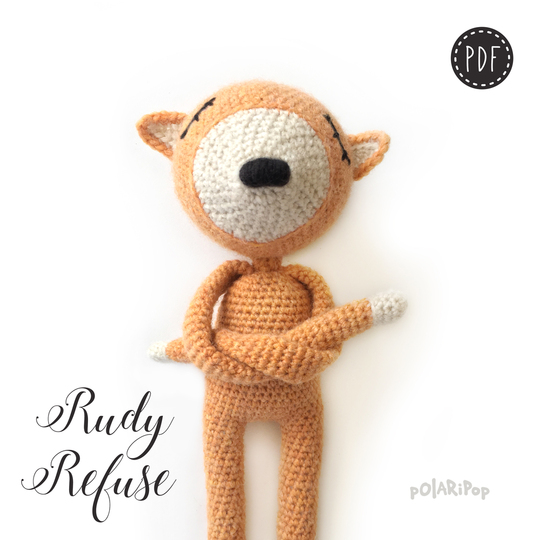 The Nonos - Rudy Refuse - Amigurumi Fuchs Puppe - Häkelanleitung