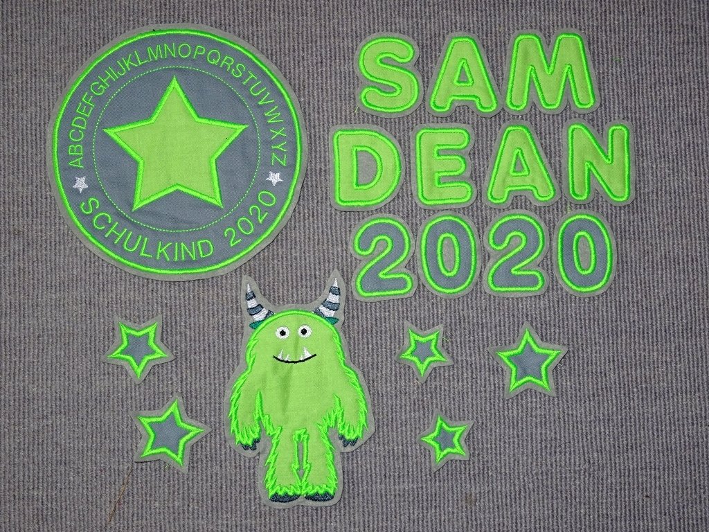 5cm Buchstaben und Zahlen Stickdatei Alphabet Zahl - Bild 2