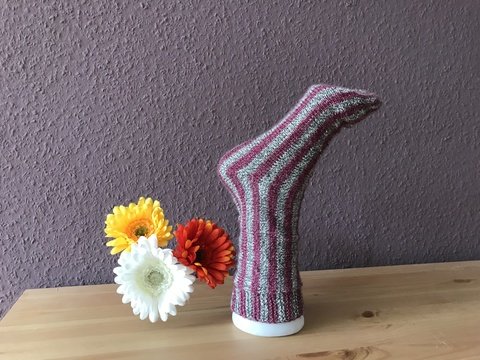 Socken - quer gestrickt