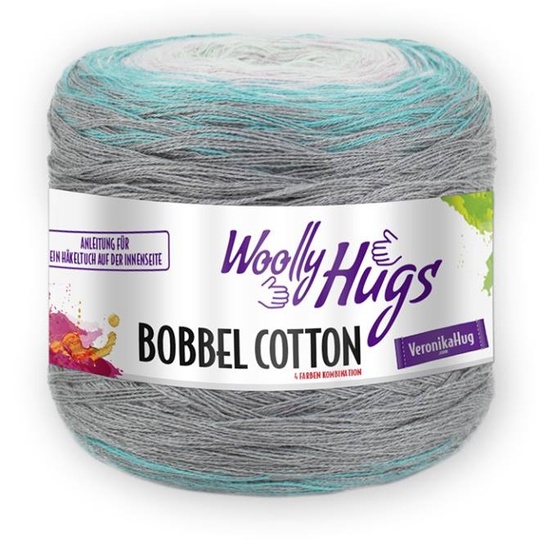 Tuch "Sternspitze" mit 1 Bobbel Woolly Hugs-COTTON häkeln