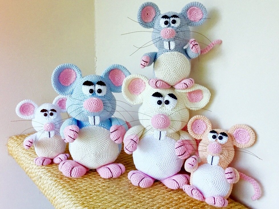 Wollmäuse - Häkelanleitung von Diana´s kleiner Häkelshop - Bild 3