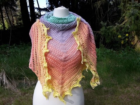 Häkelanleitung Dreieckstuch Elfentanz