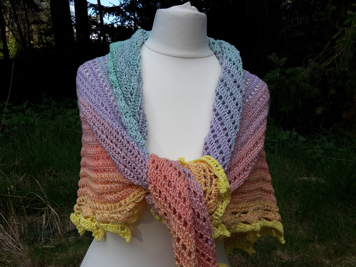 Häkelanleitung Dreieckstuch Elfentanz