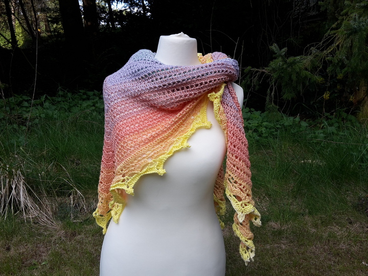 Häkelanleitung Dreieckstuch Elfentanz