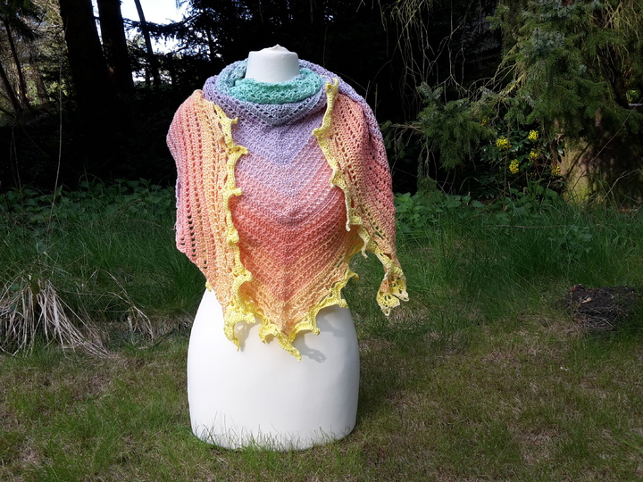 Häkelanleitung Dreieckstuch Elfentanz