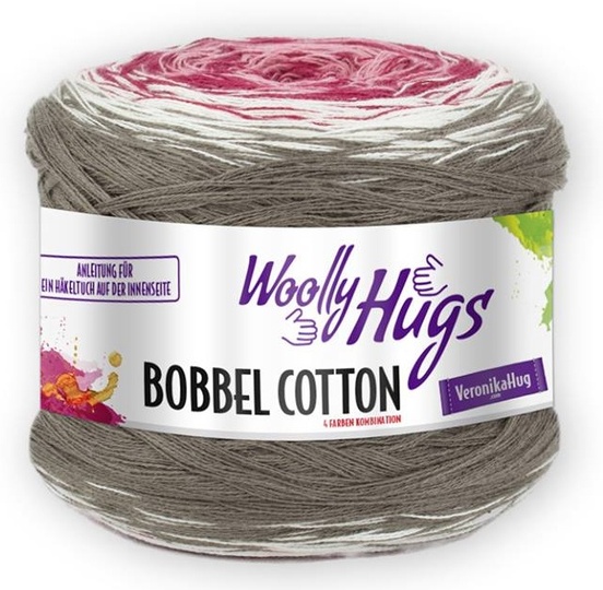 Tuch "Herzflattern" mit 1 Woolly Hugs BOBBEL-COTTON stricken