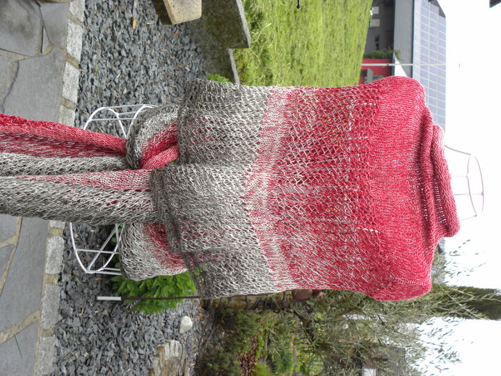 Tuch "Herzflattern" mit 1 Woolly Hugs BOBBEL-COTTON stricken