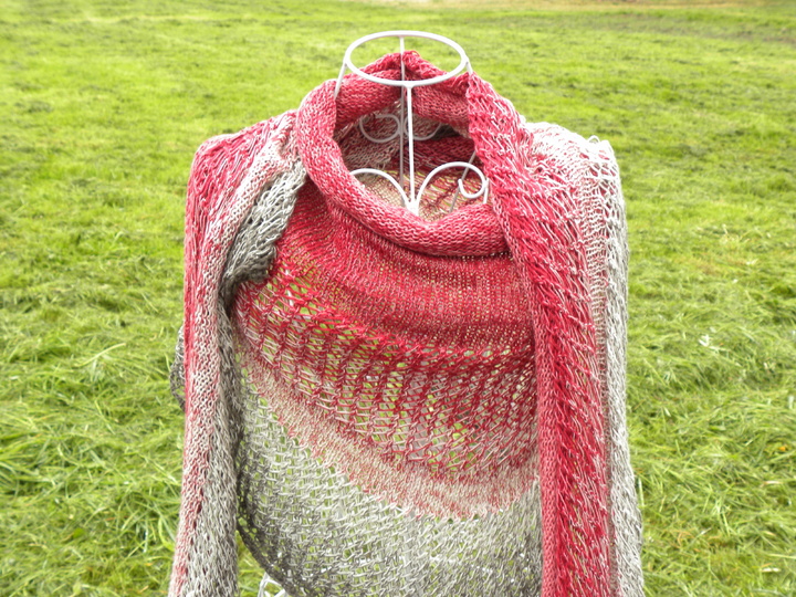 Tuch "Herzflattern" mit 1 Woolly Hugs BOBBEL-COTTON stricken