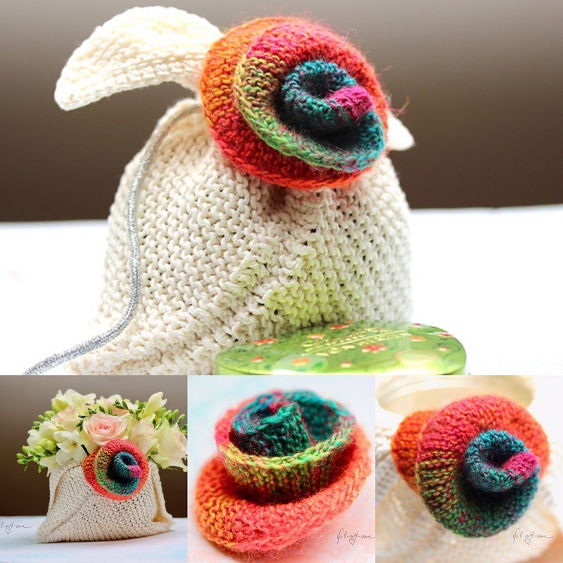 Utensilo Beutel "Rosi-Cosi", Strickanleitung, für Anfänger geeignet - Bild 7