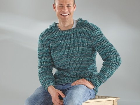 Strickanleitung Herrenpullover "Arbeitsstrumpf Color" 755033