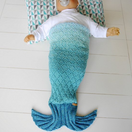 Knitting Pattern - Baby Blanket LITTLE MERMAID - No.164E - Image 2