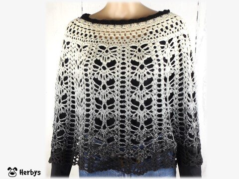 Häkelanleitung Poncho "Morgentau"