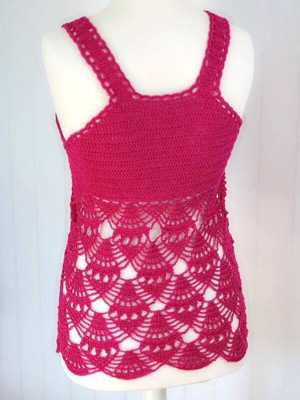 crochet pattern top, shirt "Valerie", size 34-46 - Image 2